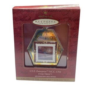 U.S.S Enterprise NCC-1701 Star Trek 1999 Stamp Edition Hallmark Keepsake